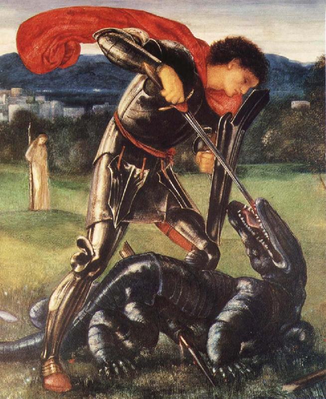 Sir Edward Coley Burne-Jones Saint George and the Dragon Germany oil painting art